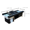 Black Full Japanese Head Spa Bed with Integrated Foot Spa – PLUMBED
