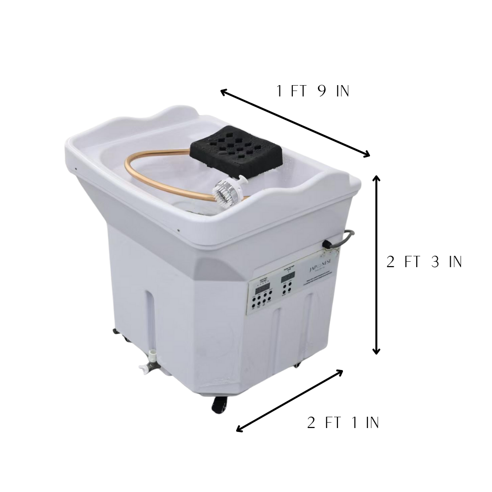 White Portable Japanese Head Spa 60L Tank Unit - NON PLUMBED - NO WATER CONNECTION NEEDED