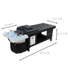 Black Japanese Head Spa Hybrid Full Bed Unit - PLUMBED