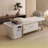 Japanese Head Spa Cream Full Bed Unit with Gold Frame - NON PLUMBED - NO WATER CONNECTION NEEDED