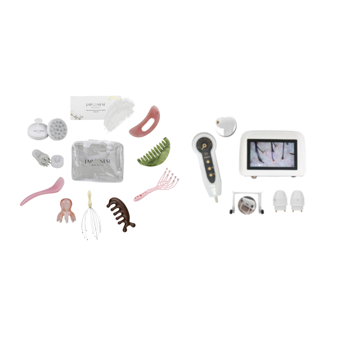 BUSINESS IN A BOX: Cream Non-Plumbed Japanese Head Spa Full Bed Unit Package
