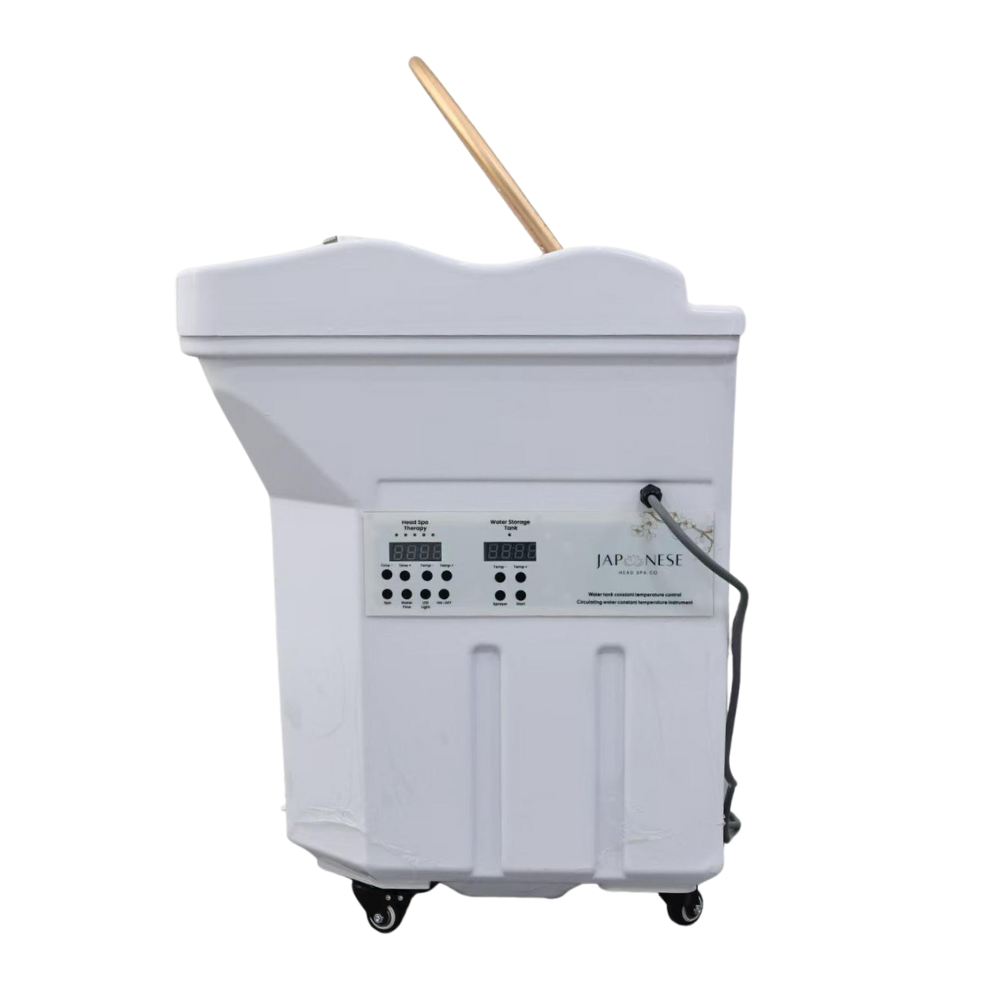White Portable Japanese Head Spa 60L Tank Unit - NON PLUMBED - NO WATER CONNECTION NEEDED