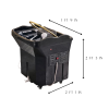 Black Portable Unit measurement