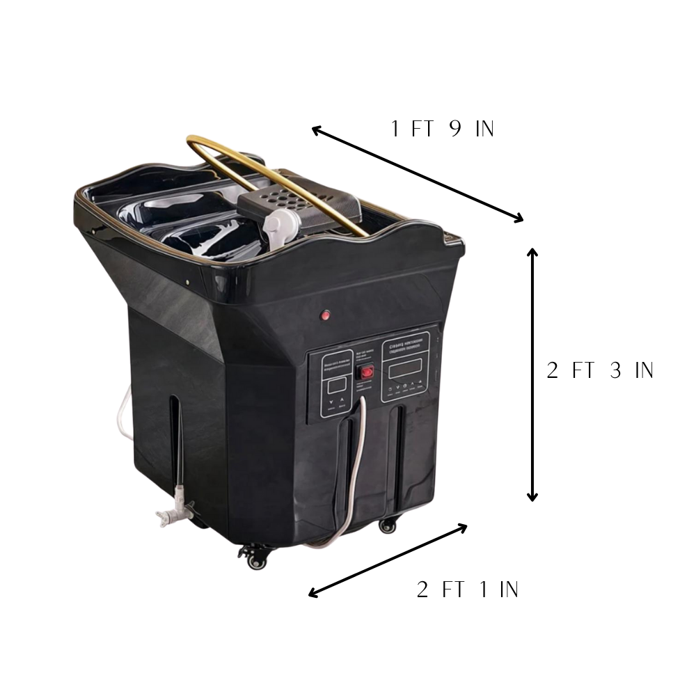 Black Portable Unit measurement