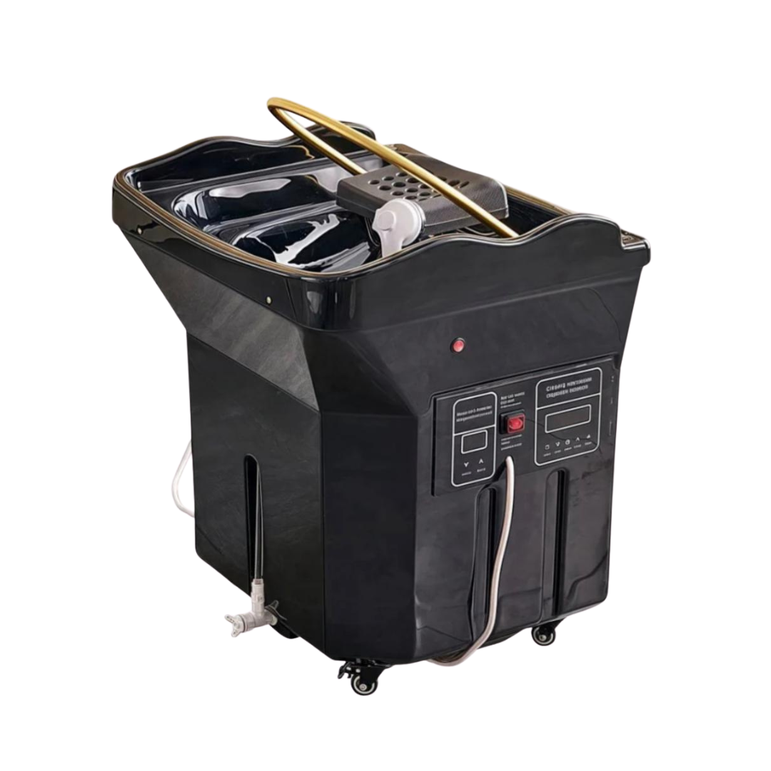 Black Portable Japanese Head Spa 60L Tank Unit - NON PLUMBED - NO WATER CONNECTION NEEDED