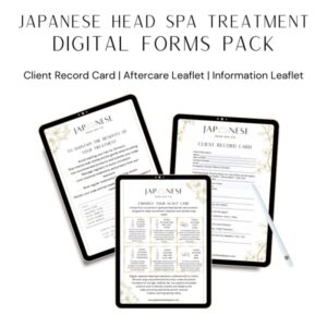 Image Japanese Head Spa Treatment Digital Forms Pack