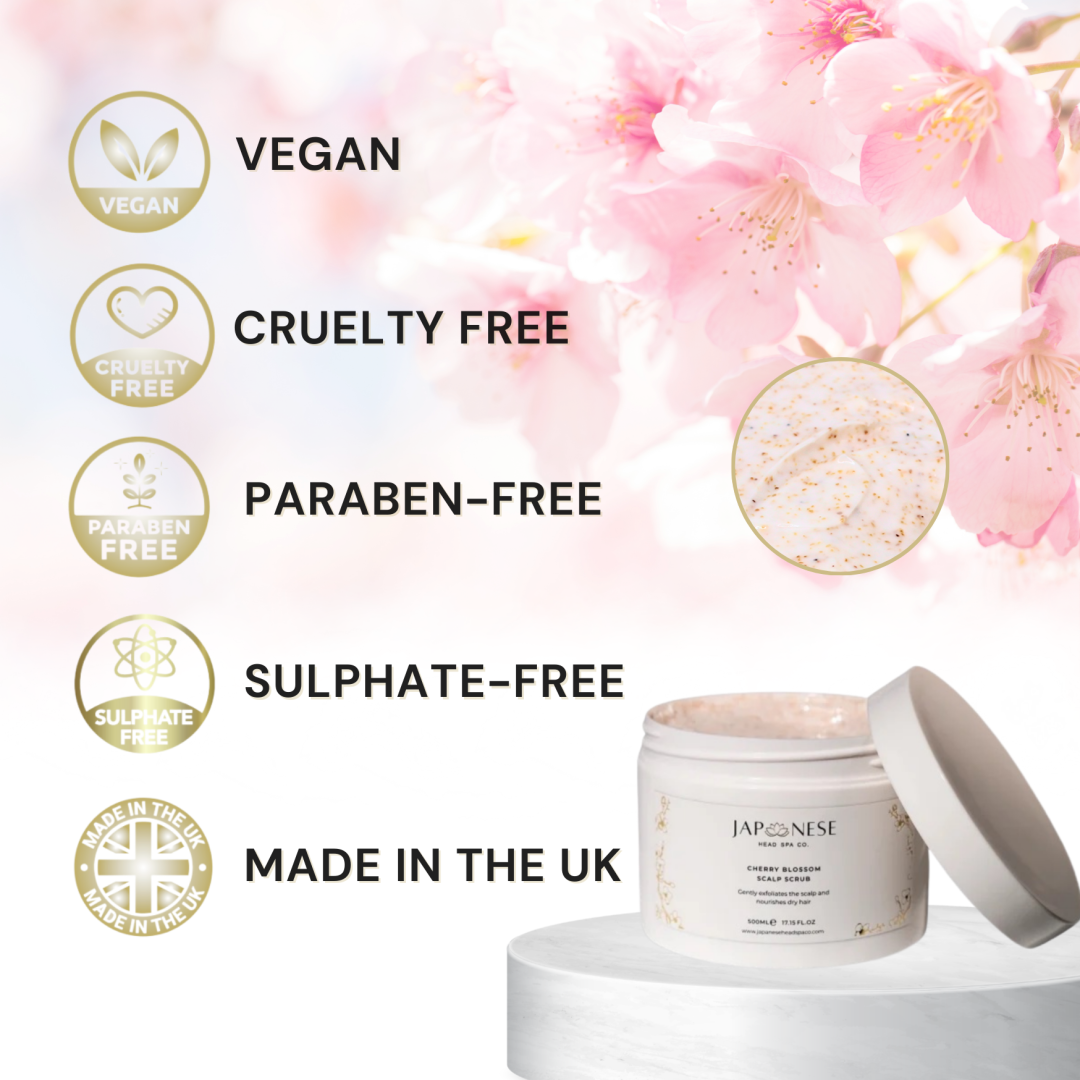 japanese head spa cherry blossom scalp care
