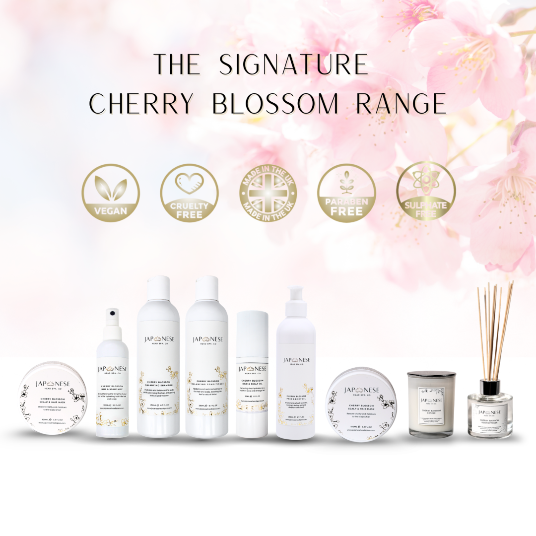 japanese head spa cherry blossom scalp care