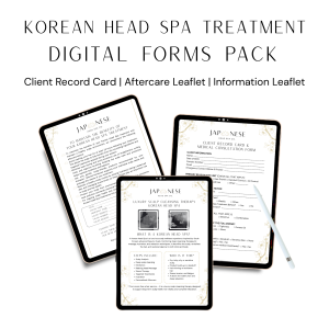 korean head spa digital pack Korean Head Spa Treatment Digital Forms Pack